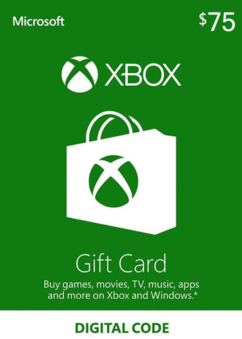 Xbox Live Gift Card 75 USD US Digital CD Key