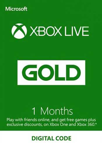 Xbox Live 1 Months Gold Subscription Digital CD Key